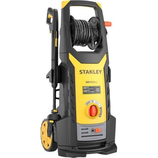 STANLEY SXPW25DTS-E ΠΛΥΣΤΙΚΟ ΜΗΧΑΝΗΜΑ ΥΨΗΛΗΣ ΠΙΕΣΗΣ 2500W 150bar ΜΕ ΜΕΤΑΛΛΙΚΗ ΑΝΤΛΙΑ