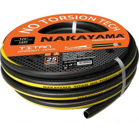 ΛΑΣΤΙΧΟ ΤΙΤΑΝ ΜΕ 3 ΕΠΙΣΤΡΩΣΕΙΣ 1/2'' 15Μ NAKAYAMA GH6100 (019299)