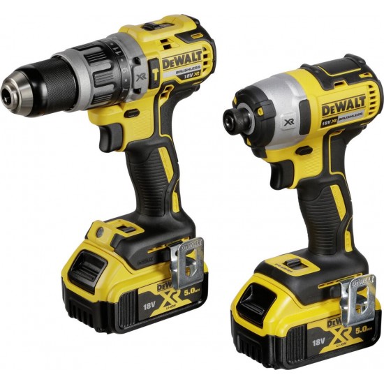 DEWALT ΣΕΤ ΚΡΟΥΣΤΙΚΟ ΔΡΑΠ/ΒΙΔΟ BRUSHLESS 18V & ΠΑΛΜΙΚΟ ΚΑΤΣΑΒΙΔΙ 18V 2x5.0Ah DCK266P2